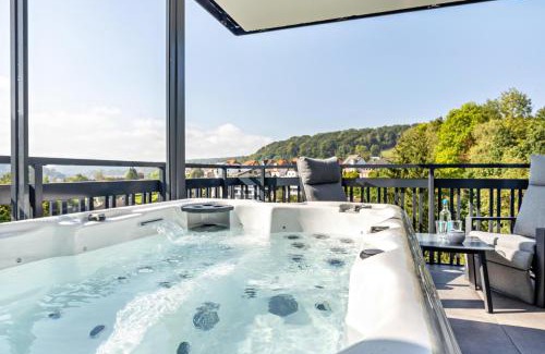 Altenbeken Apartment | Egge Resort 7c mit Whirpool u Sauna
