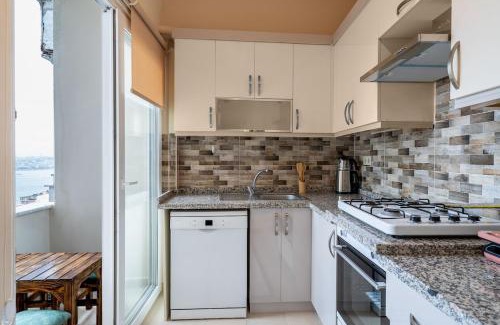 Cihangir Apartment | Elegant 2BR Haven with Magnificent Bosphorus View