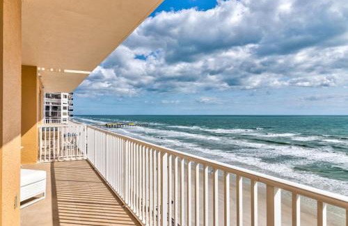Daytona Beach Shores Apartment | Elegant Oceanfront Pool Hot Tub at Sanibel Condos