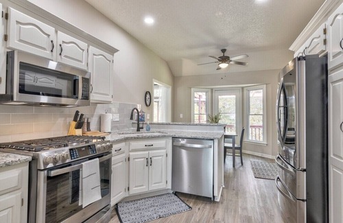 Riverside House | Elegant Sun-filled Home by Bike Trails w/Balcony!