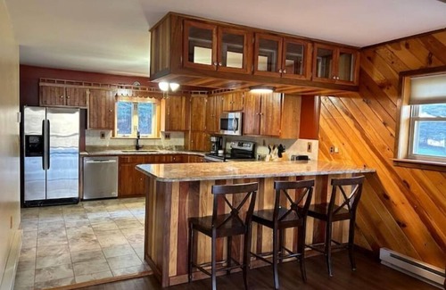 Forest City Ski Chalet | Elk Mountain Chalet - Private retreat on 12 acres with a pond and stream