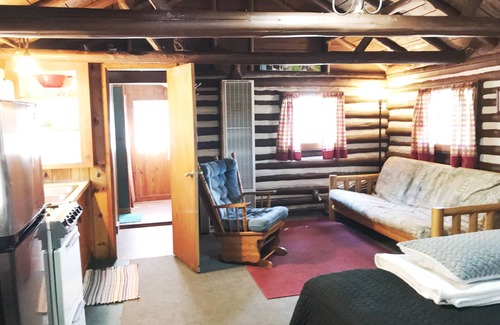 Grawn Cabin | Ellis Lake Resort - Maple Log Cabin-Interlochen/Traverse City