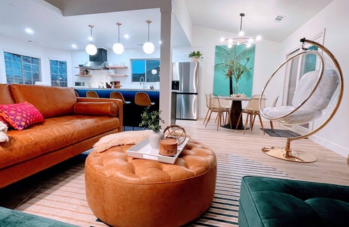 North Hilltop House | Emerald House - striking, remodel in tranquil, central neighborhood