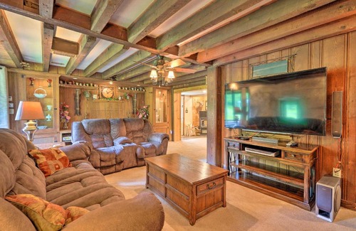 Emporium House | Emporium Colonial Home with Large Yard and Fire Pit!
