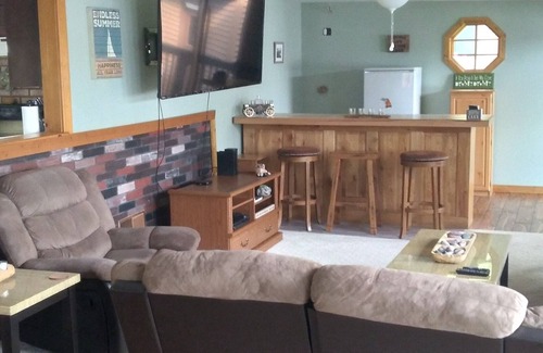 Gwinn House | Endless Summer and Cool Winter on Big Shag Lake in Gwinn, Michigan with Sauna