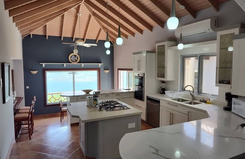 Arawak Hill Villa | Enjoy the tropical breezes & coral reef views while sitting by the pool!