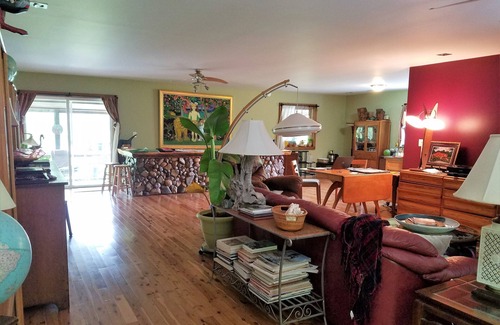 Caldwell House | Entire main floor of unique riverfront home property near Greenbrier resort
