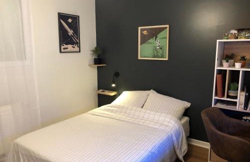 Puilboreau House | Espace deux chambres et sanitaires