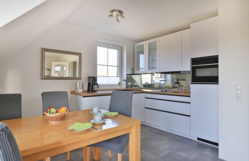 Dassow Apartment | Exclusive apartment Peter Pan in a thatched cottage with sea views, sauna and wireless internet