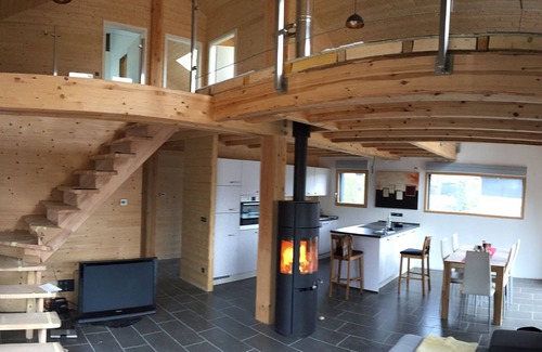 Langatte House | Exclusive feel-good house with fireplace, sauna, large terrace near the swimming lake