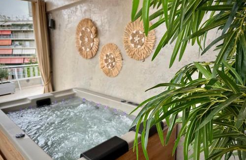 Attiki Apartment | Exclusive Luxury Penthouse With Spa 5' to Metro
