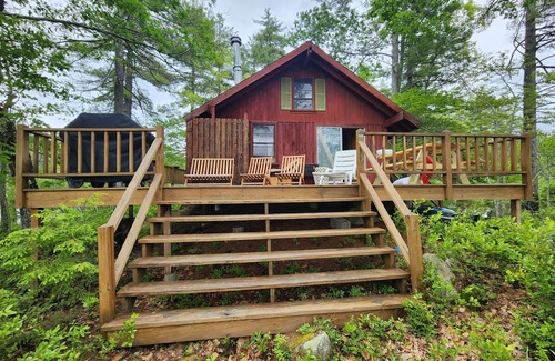 South Casco Cabin | Exclusive private island cabin sleeps 6