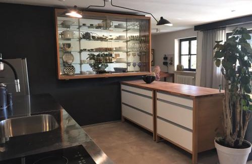 Immenstadt im Allgaeu Apartment | Exklusiver Souterrain - zentral, ruhig mit großer Terrasse, Bergblick und privaten Sauna zzgl