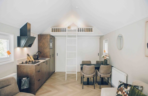 Lieren House | Experience luxury and nature in the Tiny Lodge in the Veluwe! With 2 bedrooms, a fully equipped kitchen, and air conditioning.