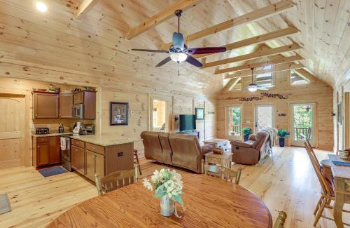 Frank House | Explore Linville Falls Cabin with Game Room and Deck!