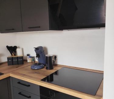 Damm Apartment | Familienfreundliche DGW in ruhiger Lage für 4 Personen - Waschtrockner, Arbeitsplatz, Balkon und Gartennutzung