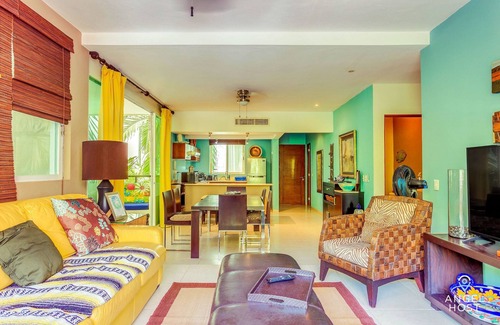 Zazil-ha Condo | Family Condo, BBQ, Pool, Steps to 5th Ave & Beach