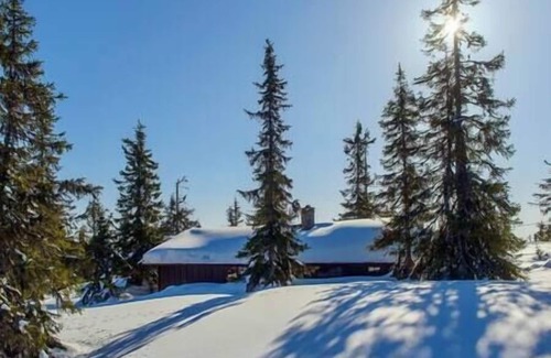 Sjusjoen Cabin | Family-friendly cabin at Sjusjøen with ski trails, sauna and fireplace