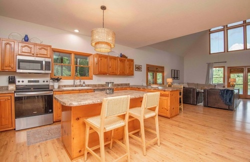 Big Creek House | Family Friendly Lakefront with Private Dock, Fire Pit, Near Marinas