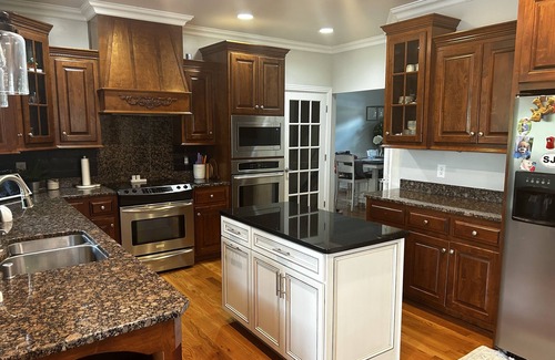 Georgetown House | Family home with large deck with a beautiful view of golf course.