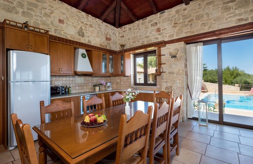 Polemarchi Villa | Family Villa Harmony Dreamhill w/Pool, Children Area, shaded BBQ & Ping Pong