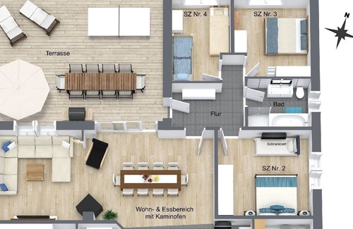 Neuhof House | Ferienhaus für 10 Gäste mit 200m² in Zarrentin