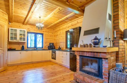 Szczytno House | Ferienhaus "Maga" am See Walpusz- mit gratis Kajak, Kamin & Hunde willkommen