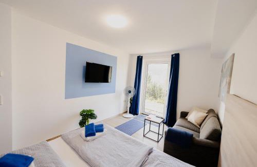 Hemfurth-Edersee Apartment | Ferienhaus Schöne Aussicht Ferienwohnung Blau
