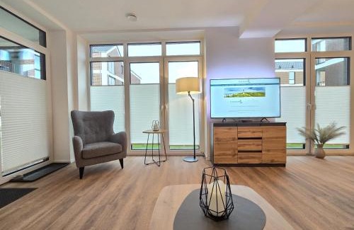 Suderneuland I Apartment | Ferienwohnung Meeresrauschen mit Sauna Haustier erlaubt