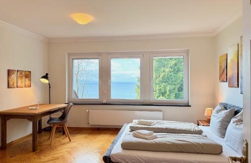 Nonnenhorn Apartment | Ferienwohnung Seeperle49 WG2 - Besonders, stilvoll mit eigenem Badestrand
