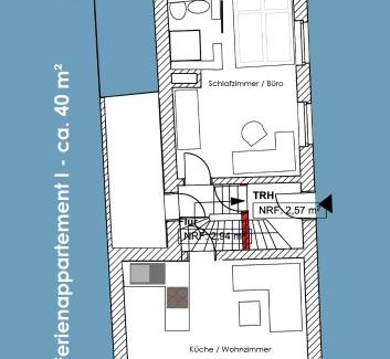 Emden Apartment | Ferienwohnung Stadthuuske unnern