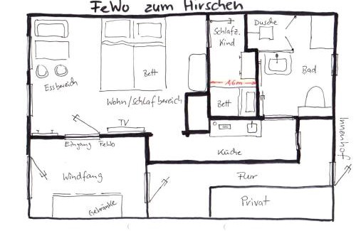 Herzberg am Harz Apartment | Ferienwohnung zum Hirschen