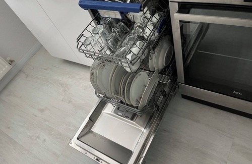 Dornstadt Apartment | FeWo meisteroffice in Sackgässle, ground floor apartment, terrace, kitchen, near Ulm