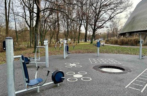 Waiblingen House | Fire TV, Zimmer mit Arbeitsplatz im Stadtzentrum