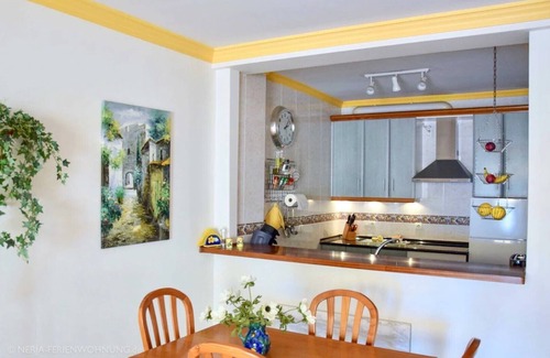 Nerja Apartment | First line of beach, comfortable apartment overlooking Playa Burriana bay