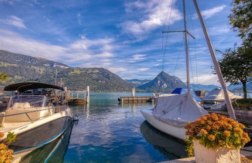 Darligen Apartment | Fischerhüsli directly on lake Thun