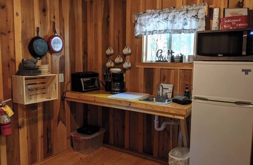 Helmsburg Cabin | "Flatts" Deluxe Camping Cabin #6 | Pet Friendly