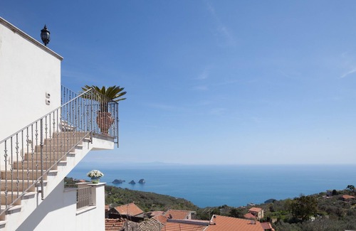 Sant'Agata sui Due Golfi Apartment | Flower Apartment - Sorrento coast, with sea view, pool, garden, parking, WiFi