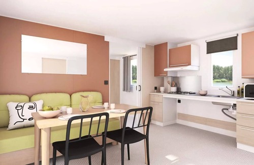 LʼAiguillon-sur-Mer House | Flower Camping Le Pré des Sables * - Mobile home Premium 3 bedrooms 37m2 - 2 bathrooms + TV 6 persons
