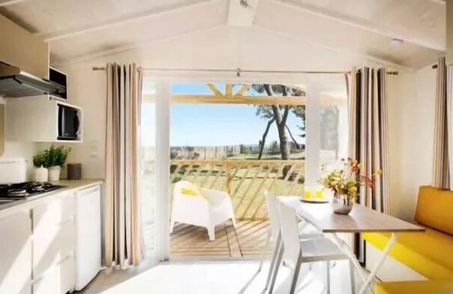 Saint-Aubin-sur-Scie House | Flower Camping Vitamin * - Mobile home Face Comfort 25m2 (2 bedrooms) + TV + Integrated terrace - Arrival Saturday 4 people