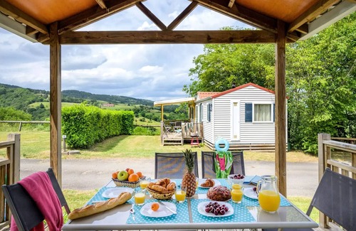 Cordelle House | Flower Camping de Mars * - Mobile home Comfort 34m2/3 bedrooms - Terrace 6 people