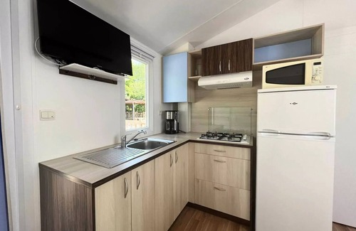 Leval House | Flower Camping du Lac de la Seigneurie * - Mobil home Ibiza COMFORT 26m2 (2 bedrooms) + Semi covered terrace of 18 m2 (new!) 4 people