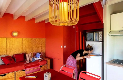 Lissac-sur-Couze Villa | Flower Camping du Lac du Causse * - Cottage 32m2 (1 bedroom) + open terrace + LV + TV 5 persons