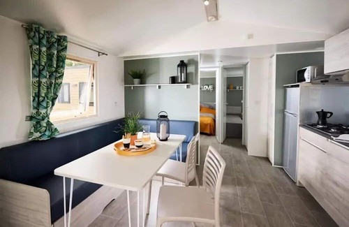 Vic-la-Gardiole House | Flower Camping Altea * - Premium Cottage 32m2 (2ch) + Covered terrace + air conditioning + LV + TV + linen 4 people