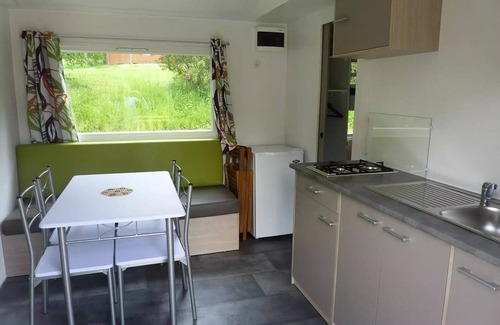 Vicdessos House | Flower Camping LA BEXANELLE * - Mobil home Comfort 30m2 - 3 bedrooms + semi-covered terrace 6 people