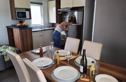 Brehemont House | Flower Camping Loire et Châteaux * - Mobile home Premium 39m2 (3 bedrooms) - 2 bathrooms - semi-covered terrace 6 people