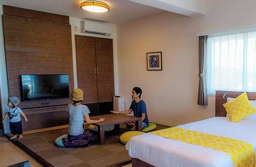 Nakadomari Hotel | For 3 people Partial Ocean View Twin vs | Roo/Kunigami-gun Okinawa