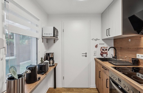 Gommern House | Forest bungalow with WLAN and terrace near the lake - dogs welcome
