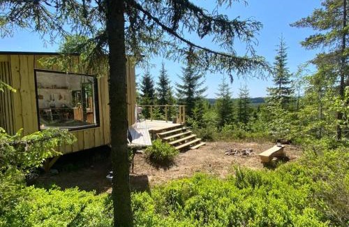 Torsby Municipality House | Forest cabin with stunning mountain view & Sauna