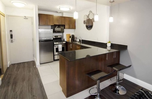 Downtown Winnipeg Apartment | Free Parking & Wi-Fi! Stunning Studio Suite